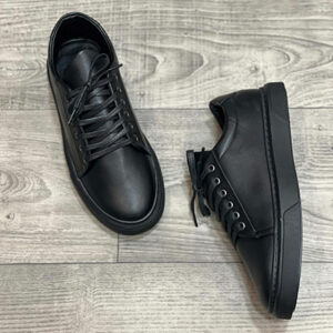 حذاء رجالي أسود كلاسيك – مريح وعصري